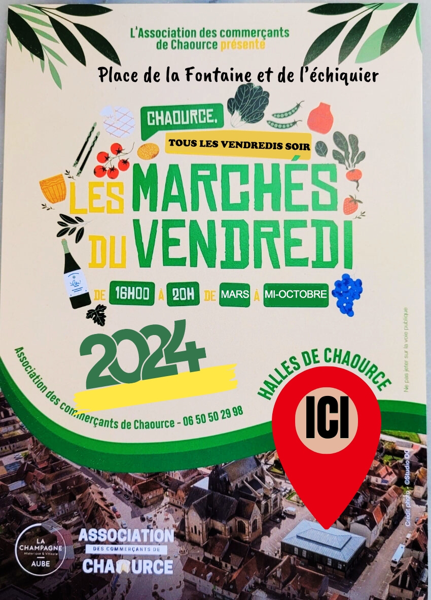 Marché tous les Vendredis soir de Mars à Octobre