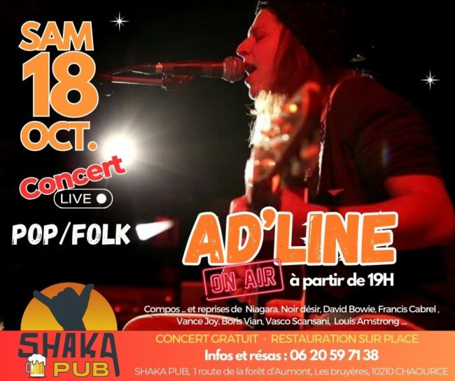 Shaka Pub’ : Concert Live Ad’Line