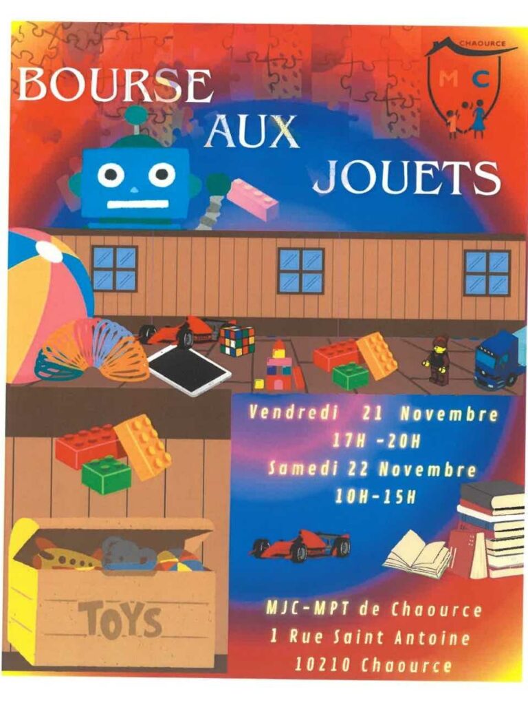 Bourse aux Jouets de la MJC 21 novembre 2025